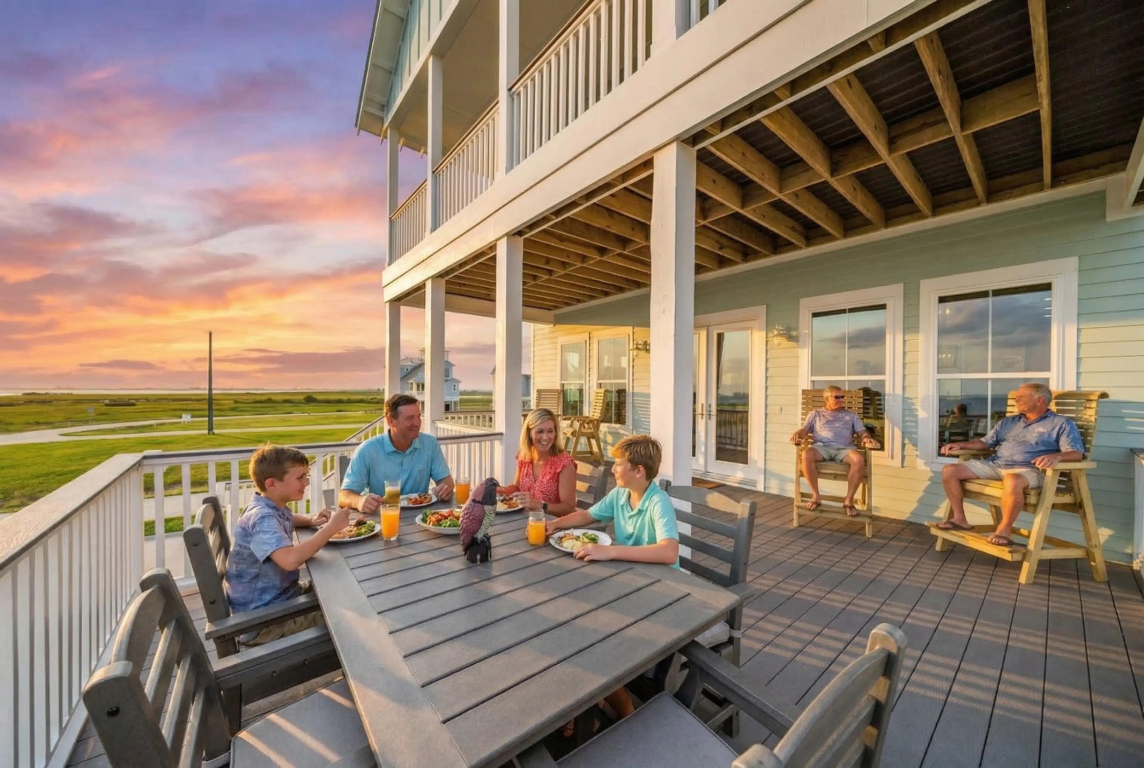 Galveston residential street view — Houston TX