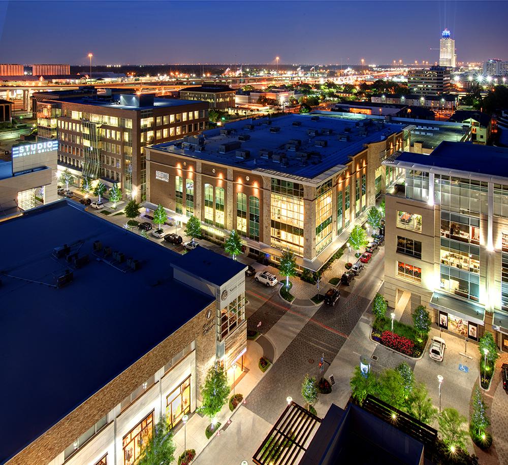 Memorial neighborhood streetscape — Houston TX
