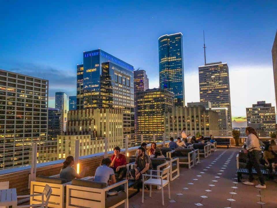 Washington Corridor residential street view — Houston TX